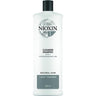 Nioxin Cleanser Shampoo - STEP 1 - System 1 / For Natural Hair with Light Thinning / 33.8 oz. - 1,000 mL.