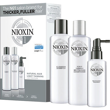 Nioxin Kit - System 1 - for Natural Hair with Light Thinning