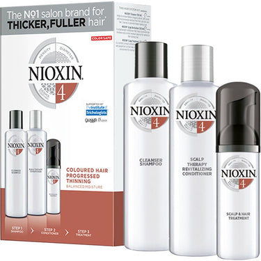 Nioxin Kit - System 4 - for Colored Treated Hair with Progressed Thinning