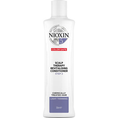 Nioxin Scalp Therapy Revitalizing Conditioner - STEP 2 - System 5 / For Bleached or Chemically Treated Hair with Light Thinning / 10.1 oz. - 300 mL.
