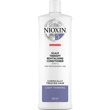 Nioxin Scalp Therapy Revitalizing Conditioner - STEP 2 - System 5 / For Bleached or Chemically Treated Hair with Light Thinning / 33.8 oz. - 1,000 mL.