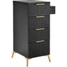 Noelle Free-Standing Styling Station / Black by Deco Salon Furniture