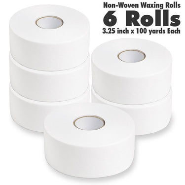 Non-Woven Waxing Rolls - 3.25" Wide x 100 Yards / Case of 6 Shrink Wrapped Rolls