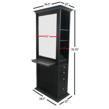 Nottingham Double Sided Styling Station by Deco Salon Furniture
