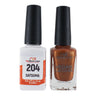 NR Elite Duo - #MGP204 Satsuma by NuRevolution / Gel Polish 15 mL. + Lacquer 15 mL.