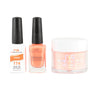 NR Elite Trio: Gel Polish + Lacquer + Dip/Acrylic Powder - #MS174 Peachy by NuRevolution / Gel Polish 15 mL. + Lacquer 15 mL. + Dip/Acrylic 2 oz.
