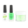 NR Elite Trio: Gel Polish + Lacquer + Dip/Acrylic Powder - #MS180 Lime Yours by NuRevolution / Gel Polish 15 mL. + Lacquer 15 mL. + Dip/Acrylic 2 oz.