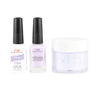 NR Elite Trio: Gel Polish + Lacquer + Dip/Acrylic Powder - #MS184 Hibiscus by NuRevolution / Gel Polish 15 mL. + Lacquer 15 mL. + Dip/Acrylic 2 oz.