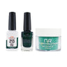 NR Elite Trio: Gel Polish + Lacquer + Dip/Acrylic Powder - #MS213 Inky Kiwi by NuRevolution / Gel Polish 15 mL. + Lacquer 15 mL. + Dip/Acrylic 2 oz.