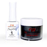 NR Perfection Set: Gel Polish + Dip/Acrylic Powder - #PFS001 Whiteout by NuRevolution / 15 mL. Gel Polish + 2 oz. Dip/Acrylic Powder