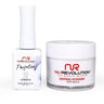 NR Perfection Set: Gel Polish + Dip/Acrylic Powder - #PFS002 Blackout by NuRevolution / 15 mL. Gel Polish + 2 oz. Dip/Acrylic Powder