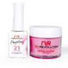 NR Perfection Set: Gel Polish + Dip/Acrylic Powder - #PFS021 Cotillion by NuRevolution / 15 mL. Gel Polish + 2 oz. Dip/Acrylic Powder