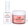 NR Perfection Set: Gel Polish + Dip/Acrylic Powder - #PFS024 Nougat by NuRevolution / 15 mL. Gel Polish + 2 oz. Dip/Acrylic Powder