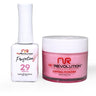 NR Perfection Set: Gel Polish + Dip/Acrylic Powder - #PFS029 Heatwave by NuRevolution / 15 mL. Gel Polish + 2 oz. Dip/Acrylic Powder