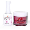 NR Perfection Set: Gel Polish + Dip/Acrylic Powder - #PFS031 Strawberry by NuRevolution / 15 mL. Gel Polish + 2 oz. Dip/Acrylic Powder