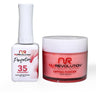 NR Perfection Set: Gel Polish + Dip/Acrylic Powder - #PFS035 Poppy by NuRevolution / 15 mL. Gel Polish + 2 oz. Dip/Acrylic Powder
