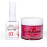 NR Perfection Set: Gel Polish + Dip/Acrylic Powder - #PFS041 Garnet by NuRevolution / 15 mL. Gel Polish + 2 oz. Dip/Acrylic Powder