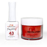 NR Perfection Set: Gel Polish + Dip/Acrylic Powder - #PFS043 Full Flush by NuRevolution / 15 mL. Gel Polish + 2 oz. Dip/Acrylic Powder