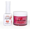 NR Perfection Set: Gel Polish + Dip/Acrylic Powder - #PFS046 Just Kissed by NuRevolution / 15 mL. Gel Polish + 2 oz. Dip/Acrylic Powder
