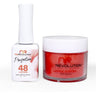 NR Perfection Set: Gel Polish + Dip/Acrylic Powder - #PFS048 Cherry Juice by NuRevolution / 15 mL. Gel Polish + 2 oz. Dip/Acrylic Powder