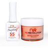 NR Perfection Set: Gel Polish + Dip/Acrylic Powder - #PFS055 Shadow Walk by NuRevolution / 15 mL. Gel Polish + 2 oz. Dip/Acrylic Powder