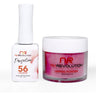 NR Perfection Set: Gel Polish + Dip/Acrylic Powder - #PFS056 Deep Desire by NuRevolution / 15 mL. Gel Polish + 2 oz. Dip/Acrylic Powder