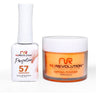NR Perfection Set: Gel Polish + Dip/Acrylic Powder - #PFS057 Red Hot by NuRevolution / 15 mL. Gel Polish + 2 oz. Dip/Acrylic Powder
