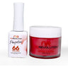 NR Perfection Set: Gel Polish + Dip/Acrylic Powder - #PFS066 Chiffon by NuRevolution / 15 mL. Gel Polish + 2 oz. Dip/Acrylic Powder