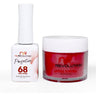 NR Perfection Set: Gel Polish + Dip/Acrylic Powder - #PFS068 Pudding by NuRevolution / 15 mL. Gel Polish + 2 oz. Dip/Acrylic Powder