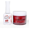 NR Perfection Set: Gel Polish + Dip/Acrylic Powder - #PFS069 Bubblegum by NuRevolution / 15 mL. Gel Polish + 2 oz. Dip/Acrylic Powder