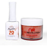 NR Perfection Set: Gel Polish + Dip/Acrylic Powder - #PFS070 Crema by NuRevolution / 15 mL. Gel Polish + 2 oz. Dip/Acrylic Powder