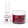 NR Perfection Set: Gel Polish + Dip/Acrylic Powder - #PFS078 Paradox by NuRevolution / 15 mL. Gel Polish + 2 oz. Dip/Acrylic Powder