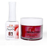 NR Perfection Set: Gel Polish + Dip/Acrylic Powder - #PFS081 High Voltage by NuRevolution / 15 mL. Gel Polish + 2 oz. Dip/Acrylic Powder