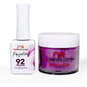 NR Perfection Set: Gel Polish + Dip/Acrylic Powder - #PFS092 Dove by NuRevolution / 15 mL. Gel Polish + 2 oz. Dip/Acrylic Powder