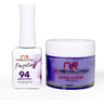 NR Perfection Set: Gel Polish + Dip/Acrylic Powder - #PFS094 Pansy by NuRevolution / 15 mL. Gel Polish + 2 oz. Dip/Acrylic Powder