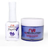 NR Perfection Set: Gel Polish + Dip/Acrylic Powder - #PFS096 Stormy Night by NuRevolution / 15 mL. Gel Polish + 2 oz. Dip/Acrylic Powder