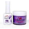 NR Perfection Set: Gel Polish + Dip/Acrylic Powder - #PFS098 Merrymaker by NuRevolution / 15 mL. Gel Polish + 2 oz. Dip/Acrylic Powder