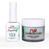 NR Perfection Set: Gel Polish + Dip/Acrylic Powder - #PFS103 Jungle Love by NuRevolution / 15 mL. Gel Polish + 2 oz. Dip/Acrylic Powder