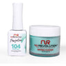 NR Perfection Set: Gel Polish + Dip/Acrylic Powder - #PFS104 Evergreen by NuRevolution / 15 mL. Gel Polish + 2 oz. Dip/Acrylic Powder