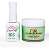NR Perfection Set: Gel Polish + Dip/Acrylic Powder - #PFS105 Green Lagoon by NuRevolution / 15 mL. Gel Polish + 2 oz. Dip/Acrylic Powder
