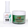 NR Perfection Set: Gel Polish + Dip/Acrylic Powder - #PFS108 Ganache by NuRevolution / 15 mL. Gel Polish + 2 oz. Dip/Acrylic Powder
