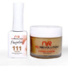 NR Perfection Set: Gel Polish + Dip/Acrylic Powder - #PFS111 Almond by NuRevolution / 15 mL. Gel Polish + 2 oz. Dip/Acrylic Powder