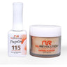 NR Perfection Set: Gel Polish + Dip/Acrylic Powder - #PFS115 Snapdragon by NuRevolution / 15 mL. Gel Polish + 2 oz. Dip/Acrylic Powder