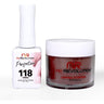 NR Perfection Set: Gel Polish + Dip/Acrylic Powder - #PFS118 She-wolf by NuRevolution / 15 mL. Gel Polish + 2 oz. Dip/Acrylic Powder