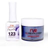 NR Perfection Set: Gel Polish + Dip/Acrylic Powder - #PFS123 Glitter Feast by NuRevolution / 15 mL. Gel Polish + 2 oz. Dip/Acrylic Powder