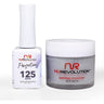NR Perfection Set: Gel Polish + Dip/Acrylic Powder - #PFS125 Platinum by NuRevolution / 15 mL. Gel Polish + 2 oz. Dip/Acrylic Powder