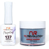 NR Perfection Set: Gel Polish + Dip/Acrylic Powder - #PFS137 Twilight by NuRevolution / 15 mL. Gel Polish + 2 oz. Dip/Acrylic Powder