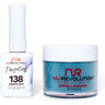 NR Perfection Set: Gel Polish + Dip/Acrylic Powder - #PFS138 Lights Out by NuRevolution / 15 mL. Gel Polish + 2 oz. Dip/Acrylic Powder