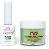 NR Perfection Set: Gel Polish + Dip/Acrylic Powder - #PFS140 Parsley by NuRevolution / 15 mL. Gel Polish + 2 oz. Dip/Acrylic Powder