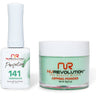 NR Perfection Set: Gel Polish + Dip/Acrylic Powder - #PFS141 Tarragon by NuRevolution / 15 mL. Gel Polish + 2 oz. Dip/Acrylic Powder